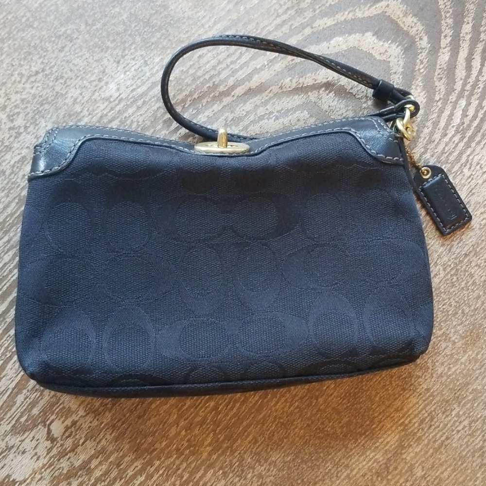 Coach signature wristlet